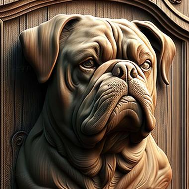 3D model Bulldog campeiro dog (STL)